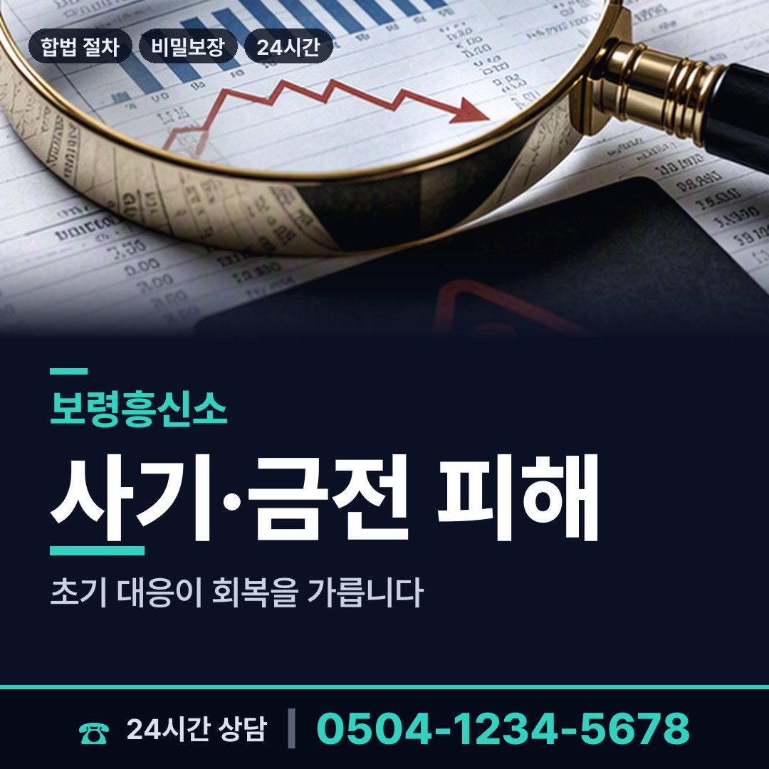 보령 주산면 민간조사원 상담 안내